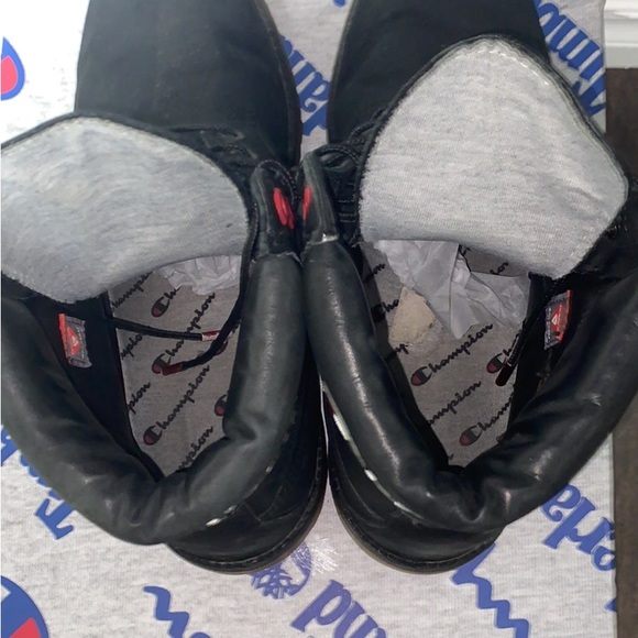 CHAMPION X TIMBERLAND Limited Edition Premium 6 Inch Winter Boots Size 10 Men’s - Picture 5 of 8